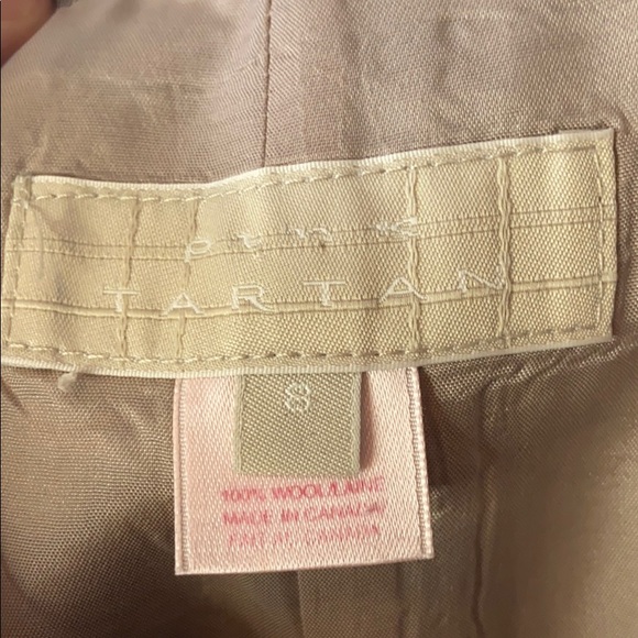 Pink Tartan plaid houndstooth wool tulip skirt - Picture 4 of 4